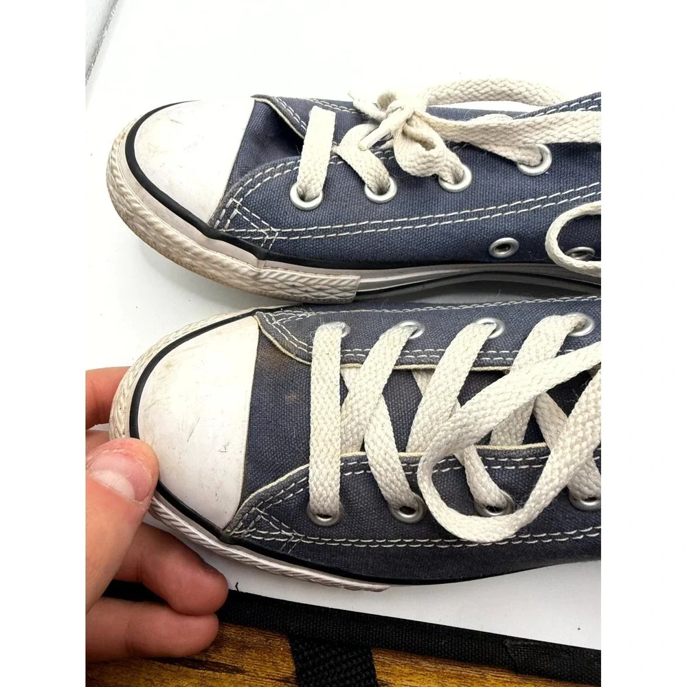 Converse Chuck Taylor All Star Ox GS 3J237 Kids 2 Sneaker Navy Canvas Shoes‎